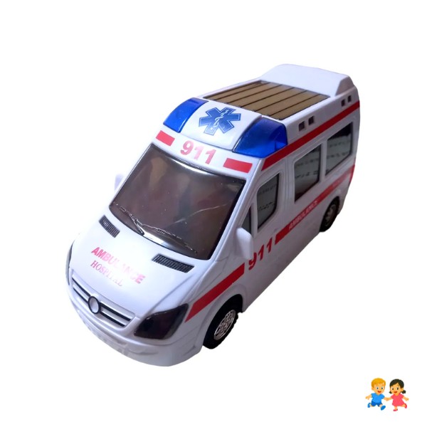 Juguete Auto Ambulancia Camión De Emergencia Con Sonido Luz