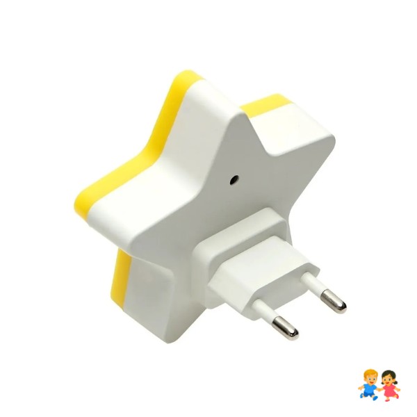 Espanta Cuco Luz Led De Noche Con Sensor Forma De Estrella