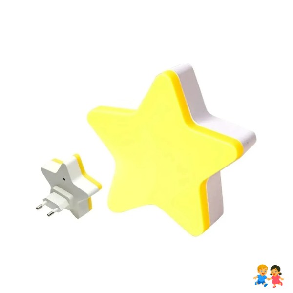 Espanta Cuco Luz Led De Noche Con Sensor Forma De Estrella