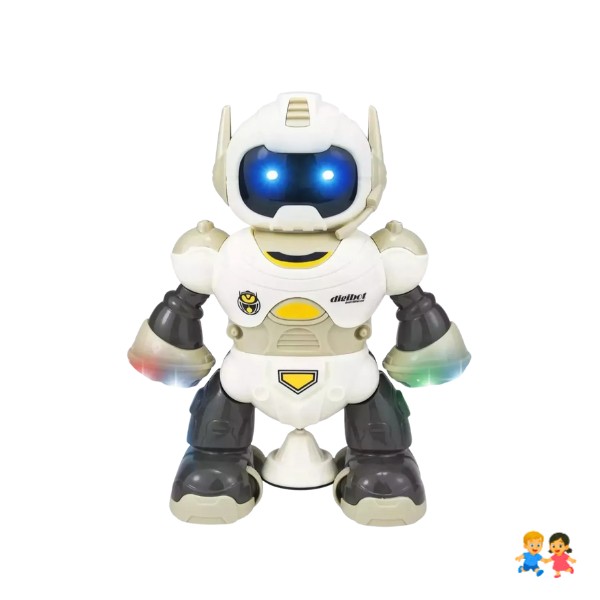Robot Giratorio Con Luces Y Música- Diversión Que Rueda.