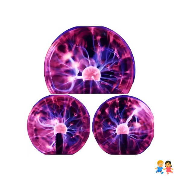 Lámpara Plasma Interactiva, Sensible Al Tacto, Efecto Tesla.