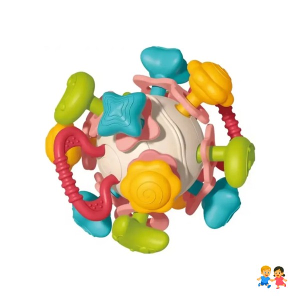 Mordedor Sensorial Montessori 4 En 1 Bebés