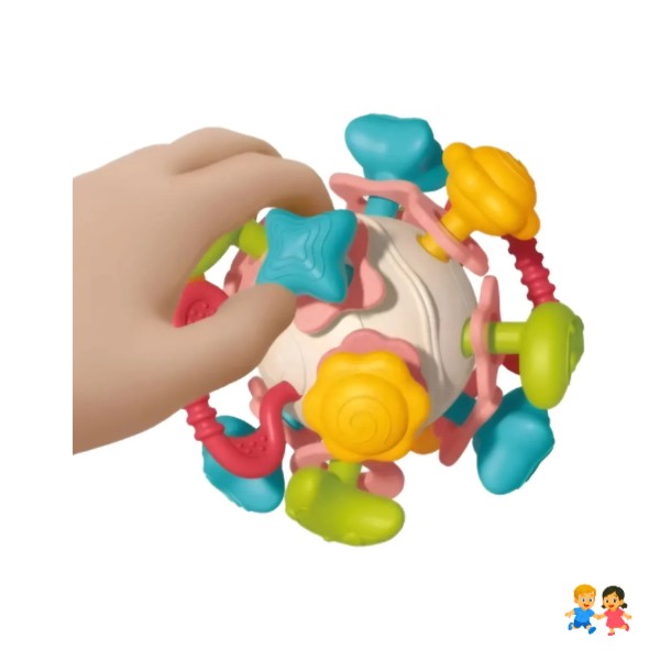 Mordedor Sensorial Montessori 4 En 1 Bebés