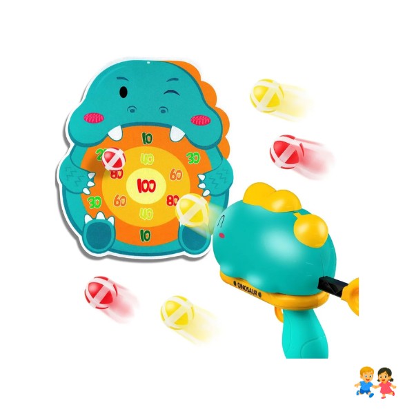 Juego Tiro Al Blanco Infantil Tablero Dinosaurio