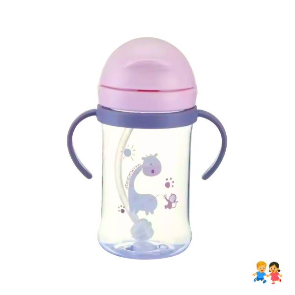 Vaso Antiderrame Con Bombilla Y Asas Para Bebé 350ml 6m