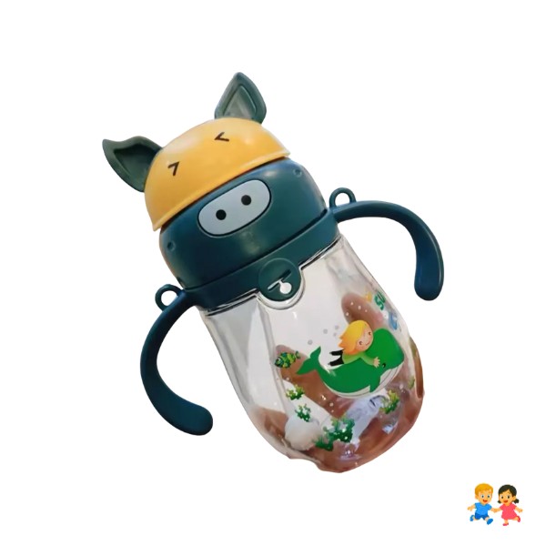 Vaso Educativo Niños Y Bebes Con Bombilla Diseño.