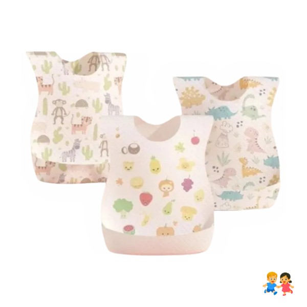 Baberos Desechables 20 Unidades Estándar Unisex Niños/bebés
