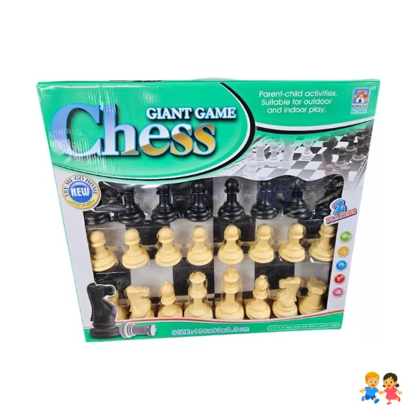 Ajedrez Gigante Con Tapete - Juego Para Niños
