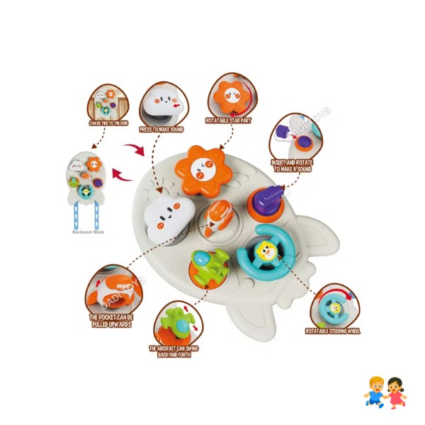 Didáctico Nave Interactiva Bebés Sensorial Montessori