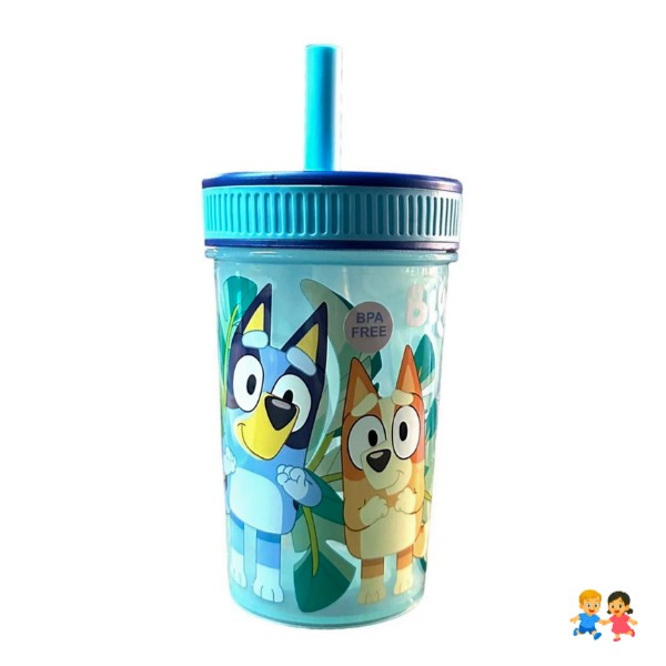 Vaso antiderrame perritos bluey