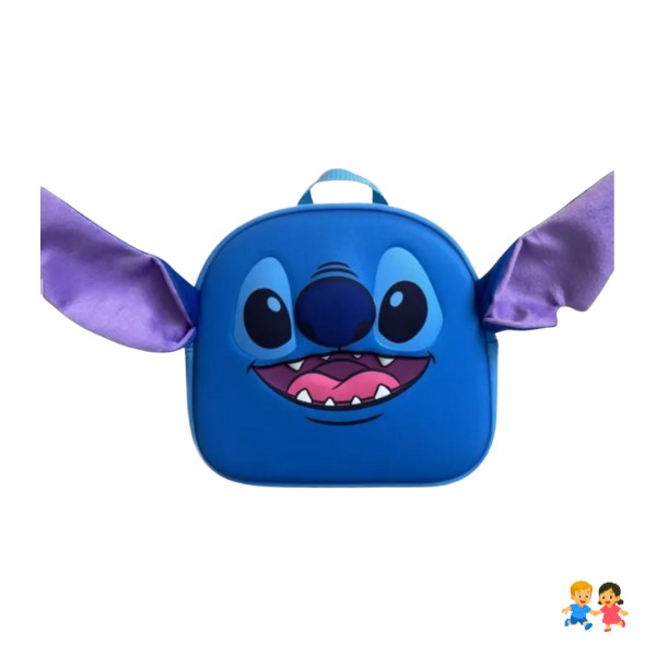 Mochila Pre-Escolar 3D Stitch Con Tirante