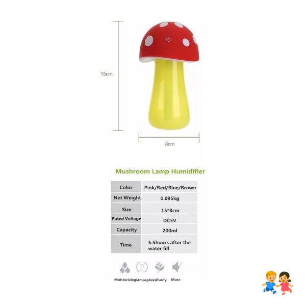 Humidificador Difusor De Aire Esencias Usb Luz Aromaterapia