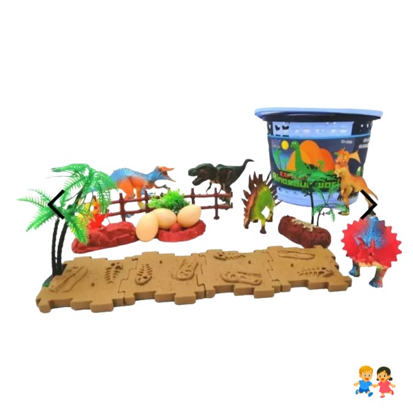 Set Mundo De Dinosaurios + Accesorios | Juguete Educativo y Divertido