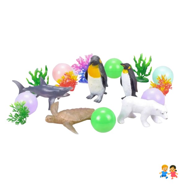 Balde Set De Animales Marinos | Juguete Educativo y Divertido