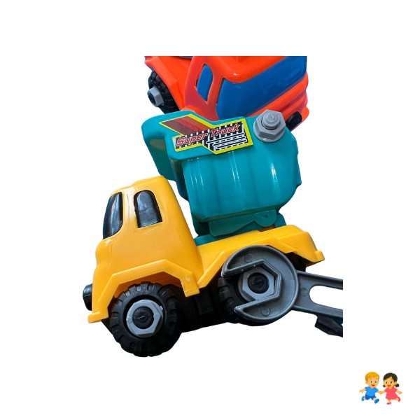 Set Autitos De Construccion Tracción Armable Niños.