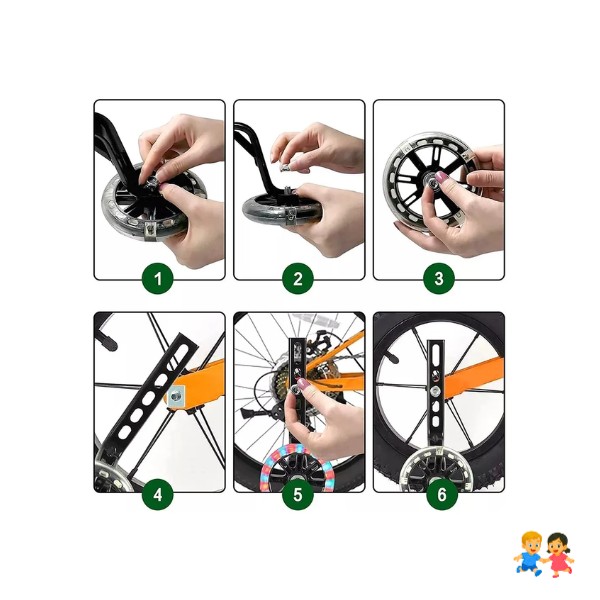 Rueda De Apoyo Estabilizador De Bicicleta Para Niños