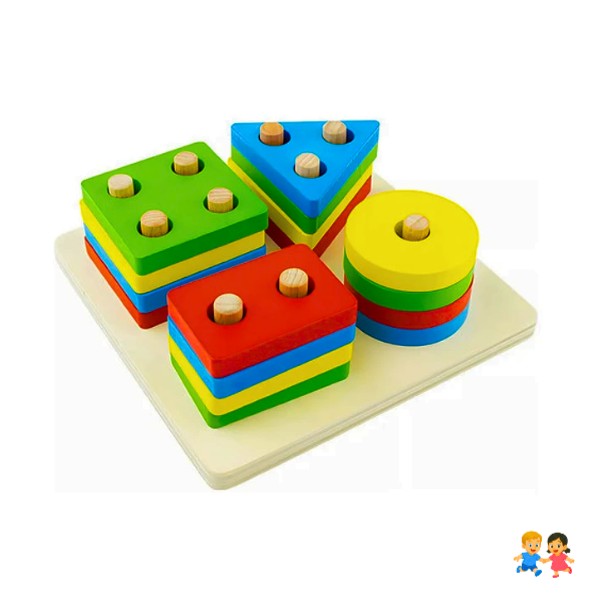 Juguete De Encaje Dificultad Didáctico Montessori