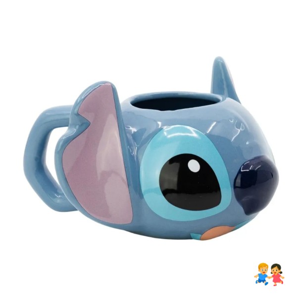 Taza 3D Stitch Disney Cerámica Figura Cabeza Original