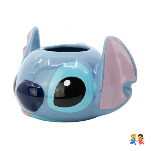 Taza 3D Stitch Disney Cerámica Figura Cabeza Original