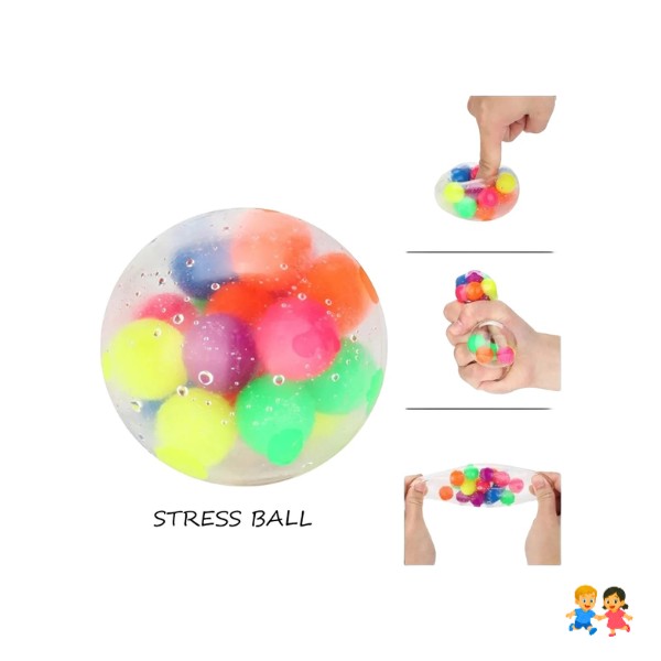 Pelota Led Antiestress Silicona Bala Anti Estress Terapia