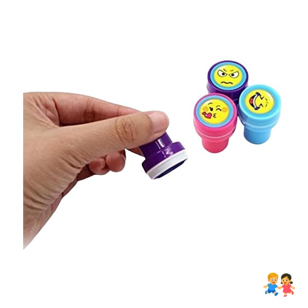Set 10 Timbres Sellos Infantiles Caritas Motivación Sonrisas