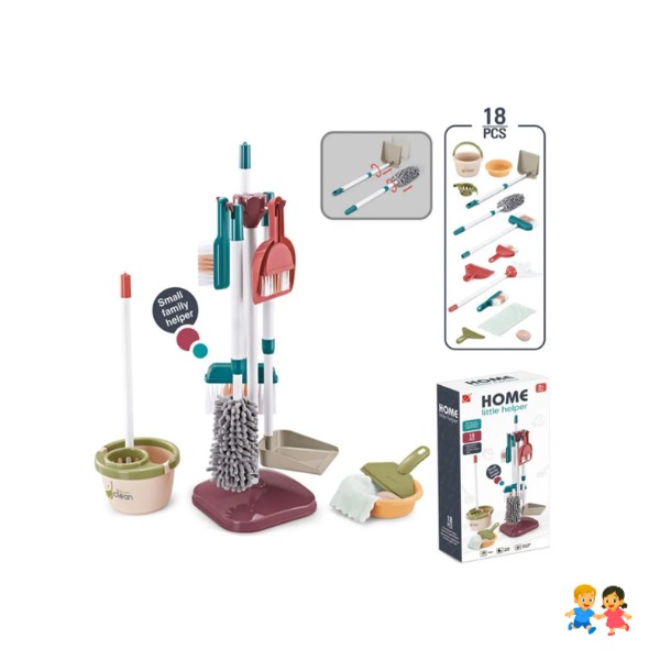 Set De Aseo Didáctico Niños Juguete De Limpieza.