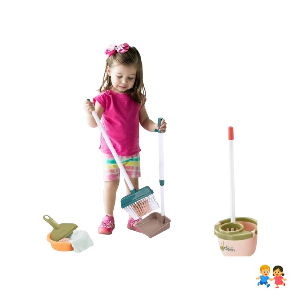 Set De Aseo Didáctico Niños Juguete De Limpieza.