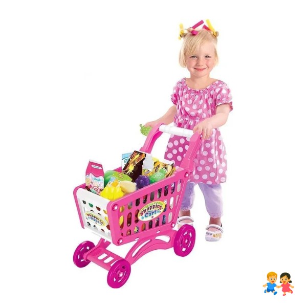 Carrito De Compra Supermercado Para Niños 56 Piezas