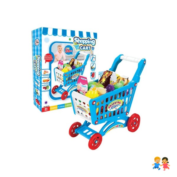 Carrito De Compra Supermercado Para Niños 56 Piezas