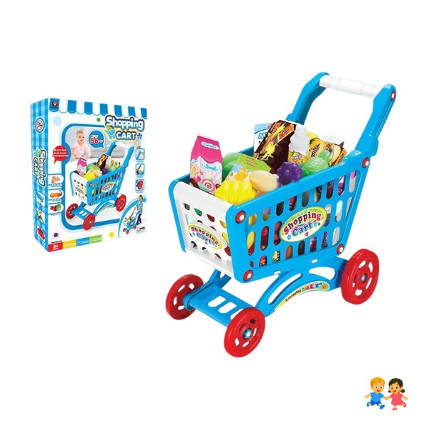 Carrito De Compra Supermercado Para Niños 56 Piezas
