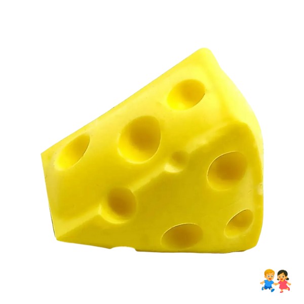 Juguete Queso Antiestrés Para Niños Color Amarillo