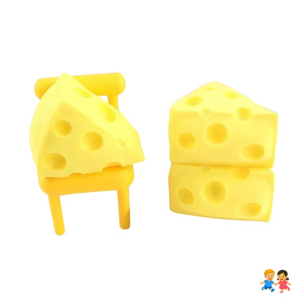Juguete Queso Antiestrés Para Niños Color Amarillo