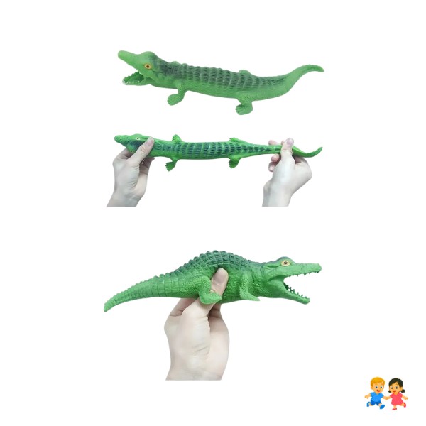Squishy De Arena De Cocodrilo Realista. Juguete Antiestres