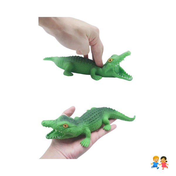 Squishy De Arena De Cocodrilo Realista. Juguete Antiestres