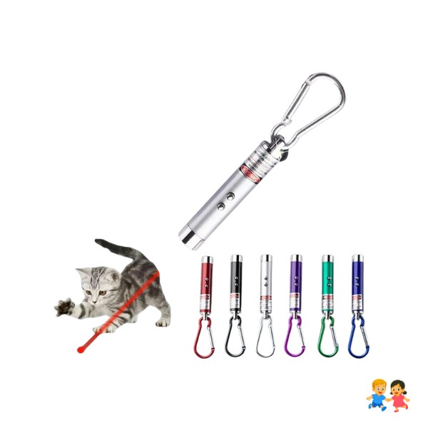 Mini Puntero Láser 3 En 1 Llavero Pilas Incluidas