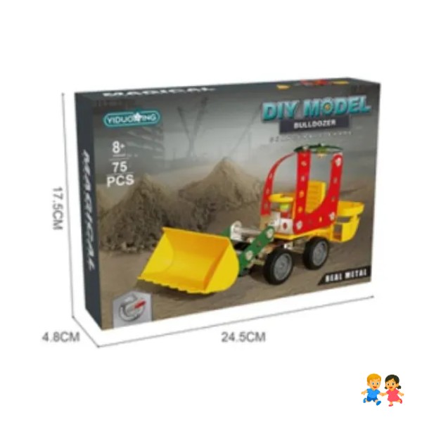 Camion Metalico Armable Creativa Metal Excavadora