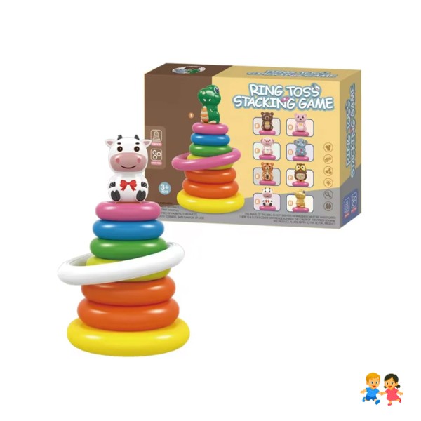 Juego De Exteriores Lanzamiento De Aros Apilables Para Niños