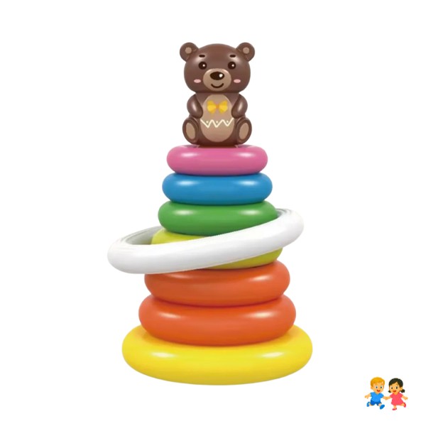 Juego De Exteriores Lanzamiento De Aros Apilables Para Niños