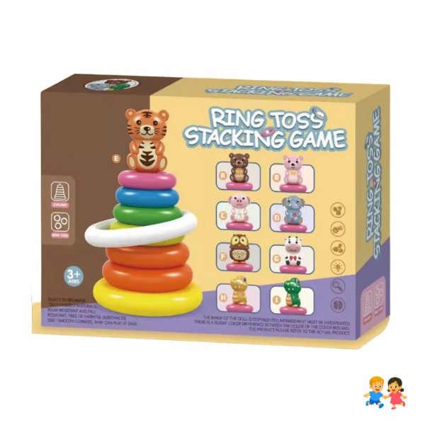Juego De Exteriores Lanzamiento De Aros Apilables Para Niños