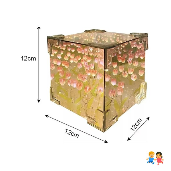 Espejo Led Cube Tulipanes Lamparas Led Lamparas De Noche