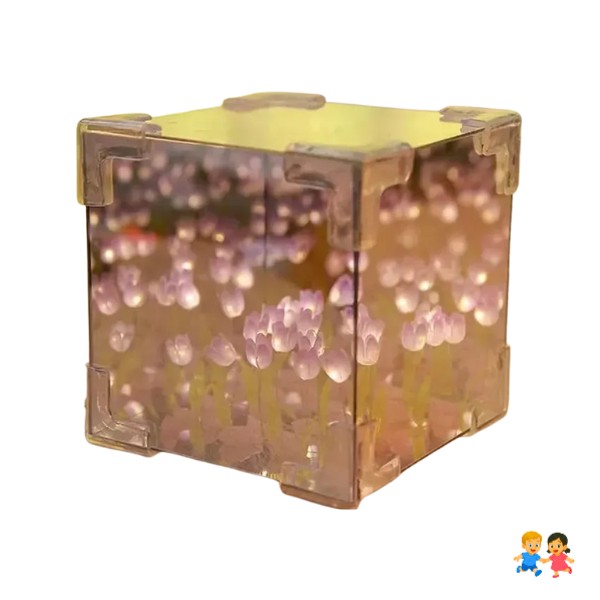 Espejo Led Cube Tulipanes Lamparas Led Lamparas De Noche