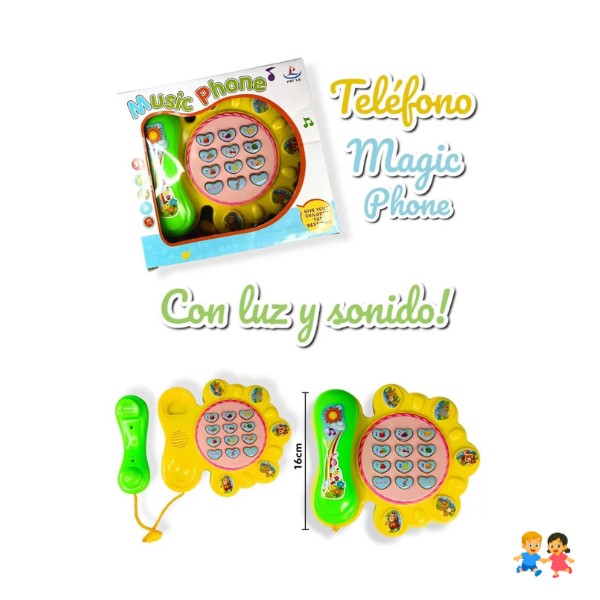 Juguete Teléfono Didáctico Sonido Para Niños Bebe