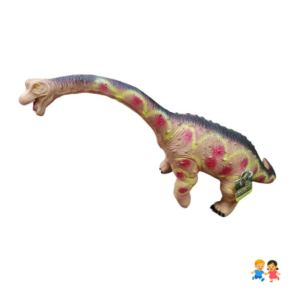 Dinosaurio Juguete Gigante ,cuello Largo Goma Sonido 40x80cm