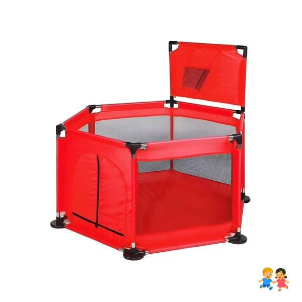 Corral Piscina Pelotas Estimulación Bebes Con Barandas