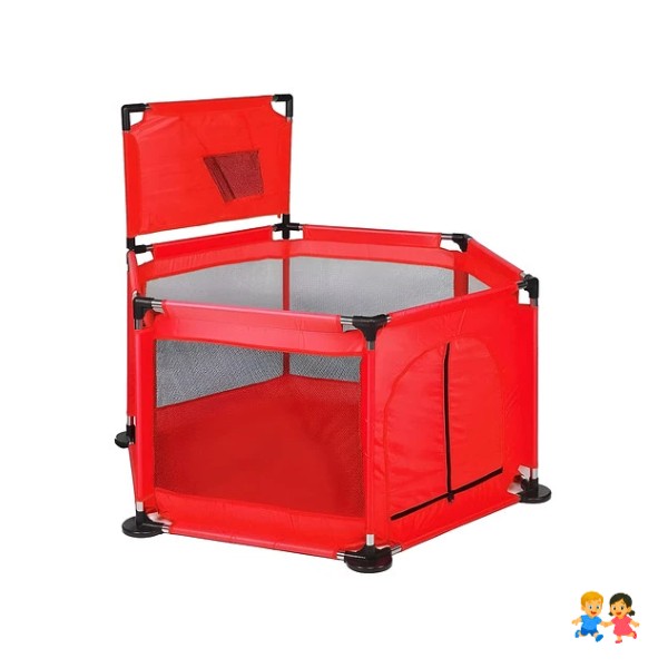 Corral Piscina Pelotas Estimulación Bebes Con Barandas