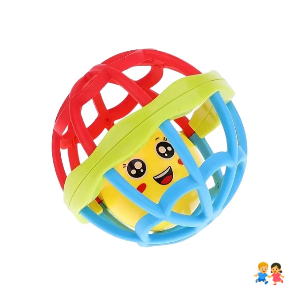 Pelota Sonajero Flexible Estimulación Sensorial Del Bebé.