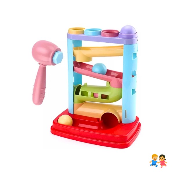 Juguete Bebé Con Bolas Rodante Y Torre Tobogán Para Niño.