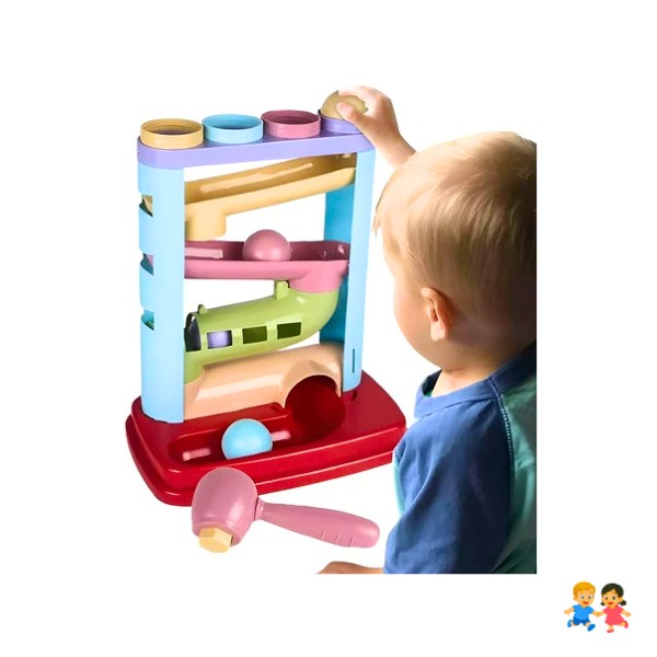 Juguete Bebé Con Bolas Rodante Y Torre Tobogán Para Niño.