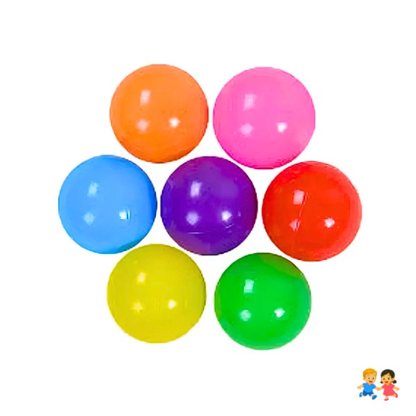 Pack 50 Pelotas Plásticas Para Piscina Colores.