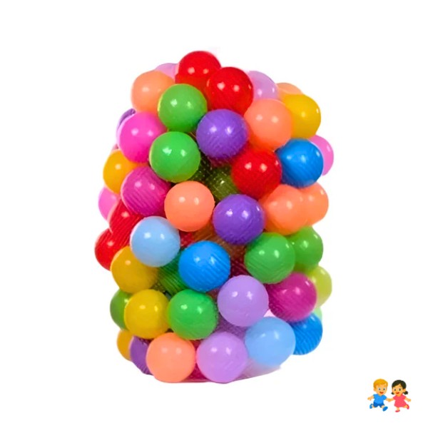 Pack 50 Pelotas Plásticas Para Piscina Colores.